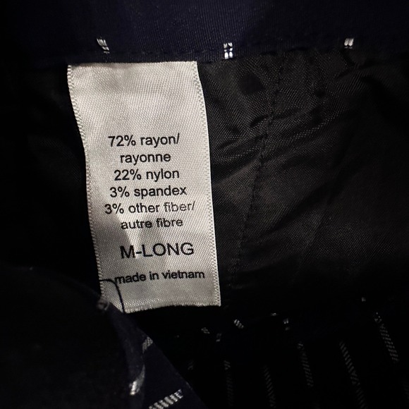 Maurices Navy Blue Micro Dot Slim Tapered Pull On Pants Medium - Picture 8 of 12
